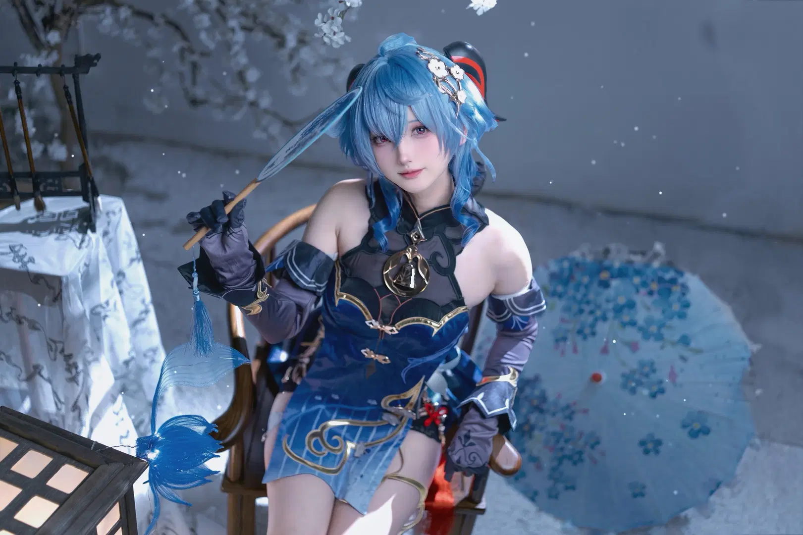 原神, 甘雨cos, cosplay, 海灯节, 丝袜