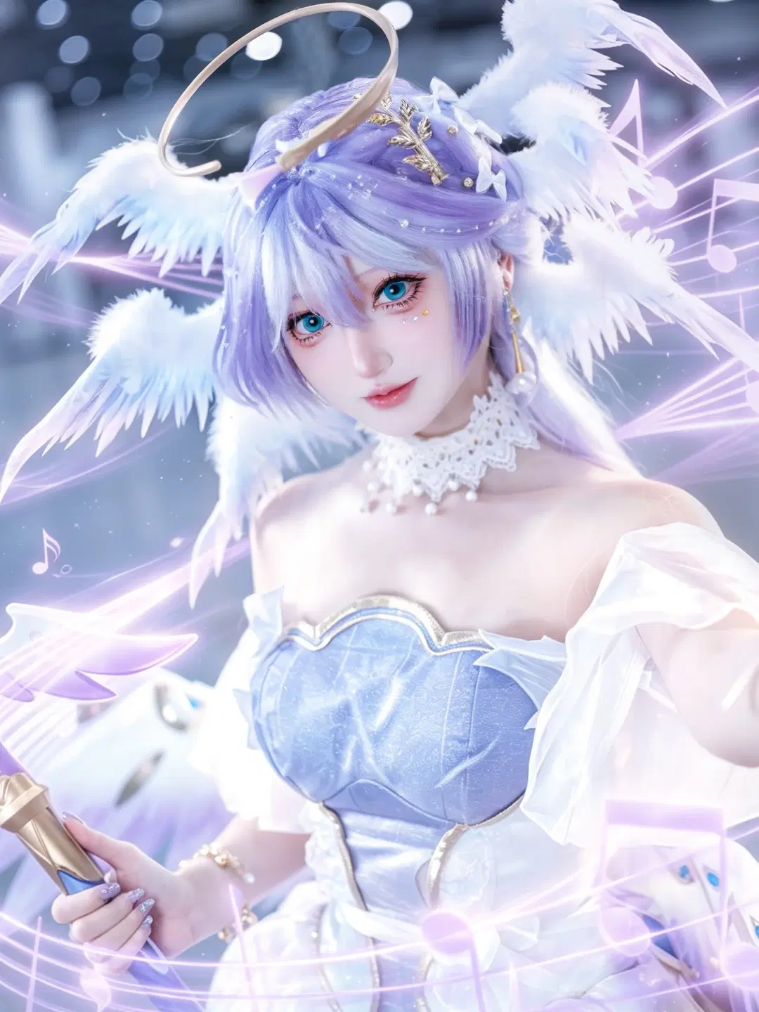 崩坏星穹铁道, 知更鸟cos, 二次元cosplay, 星穹铁道cos, 天使风格写真