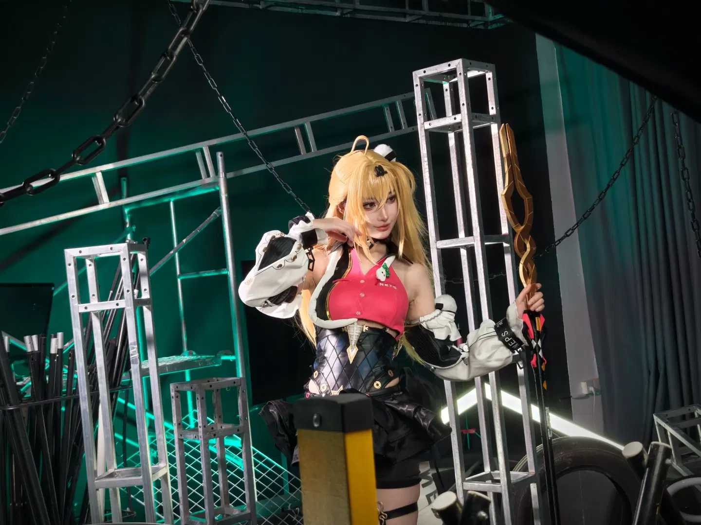 绝区零, 希希芙cos, cosplay摄影, 黑丝cos, 大疆pocket4p