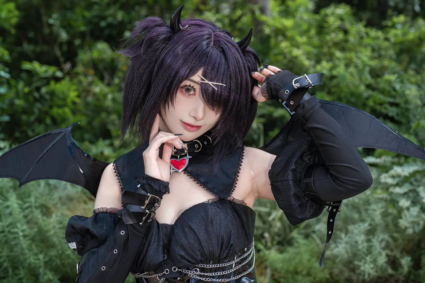 【糖糖 コスプレ】NEEDY GIRL OVERDOSE 小悪魔系アコスタ速報写真 - K_shiki - 2枚目