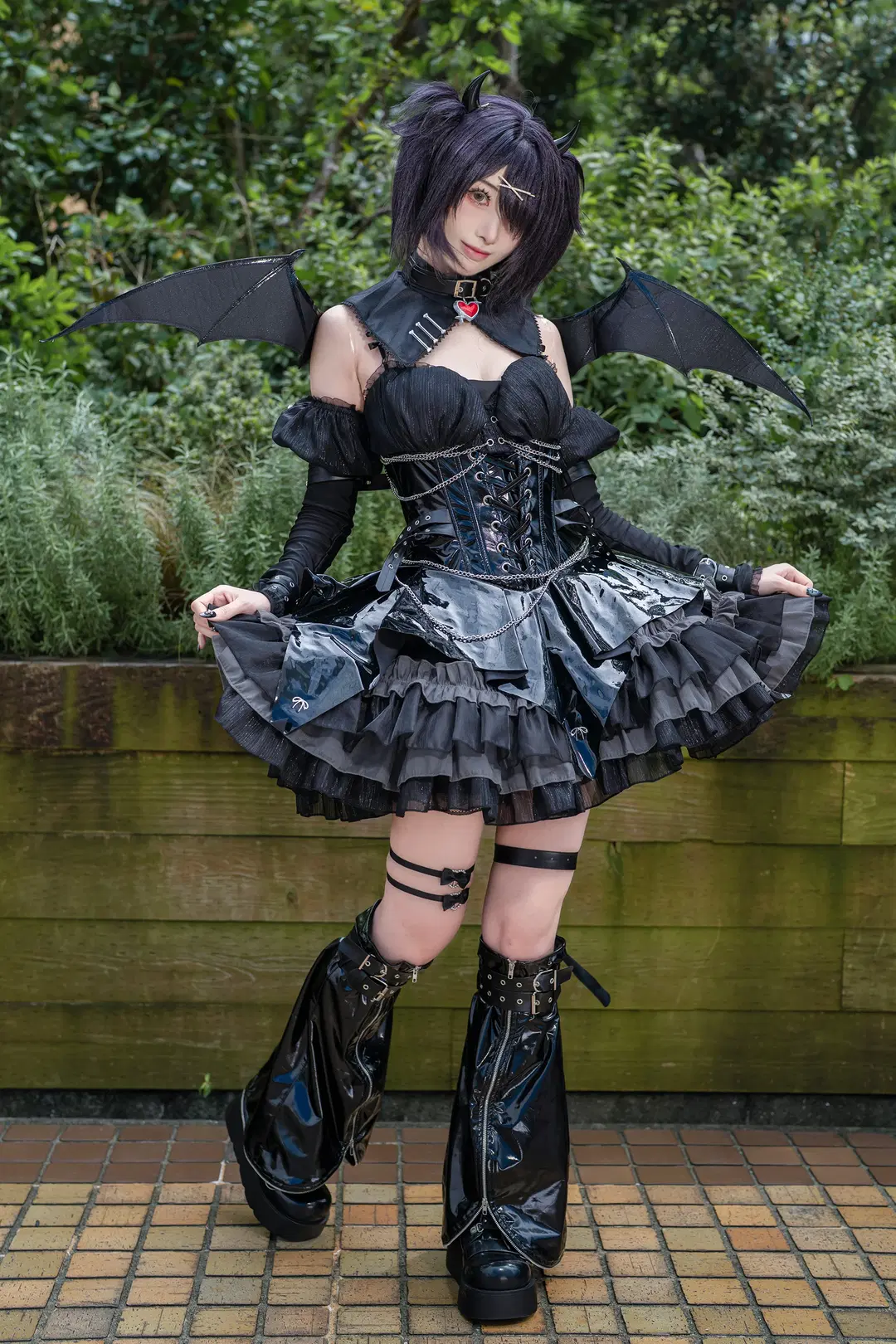 【糖糖 コスプレ】NEEDY GIRL OVERDOSE 小悪魔系アコスタ速報写真 - K_shiki - 5枚目