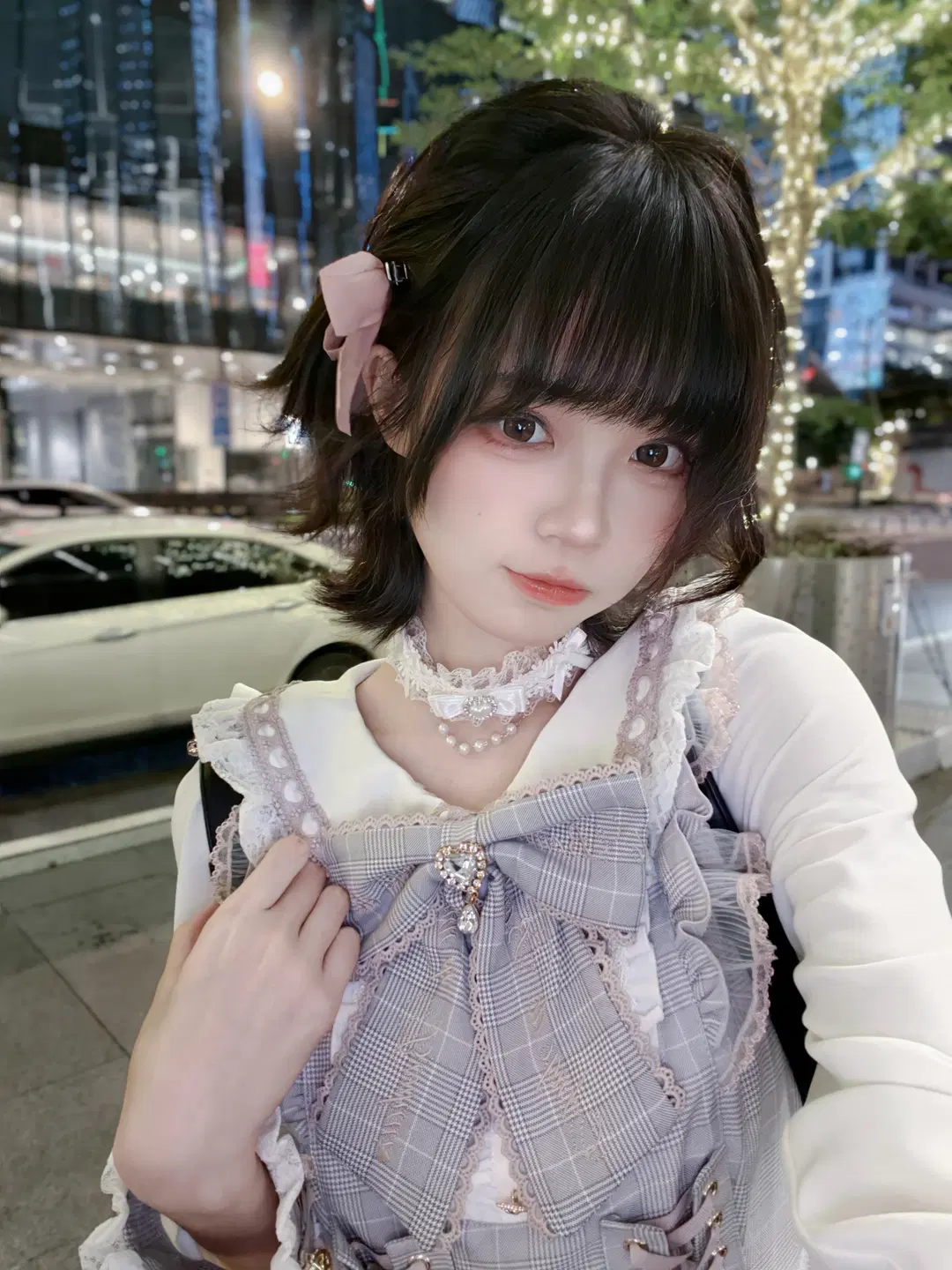 夜景人像, 蕾系穿搭, 异色恶魔叮cos, lizlisa, 甜美风