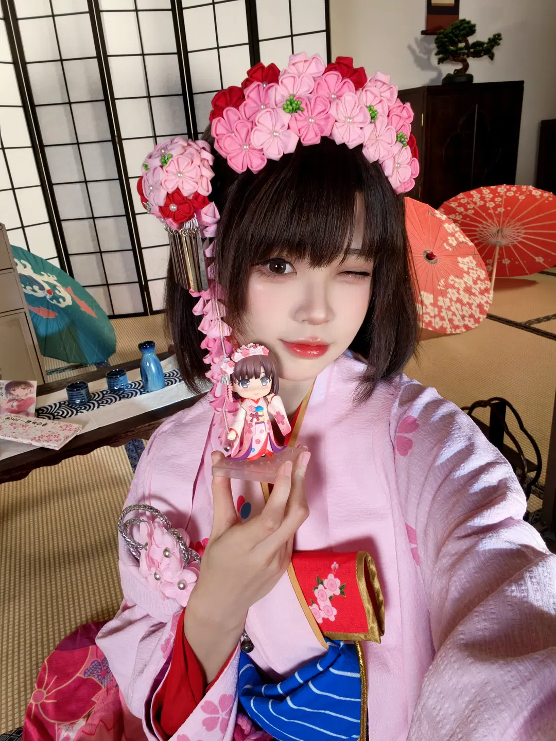 加藤惠cos, 路人女主的养成方法, 和风造型, 动漫角色扮演, 二次元生贺