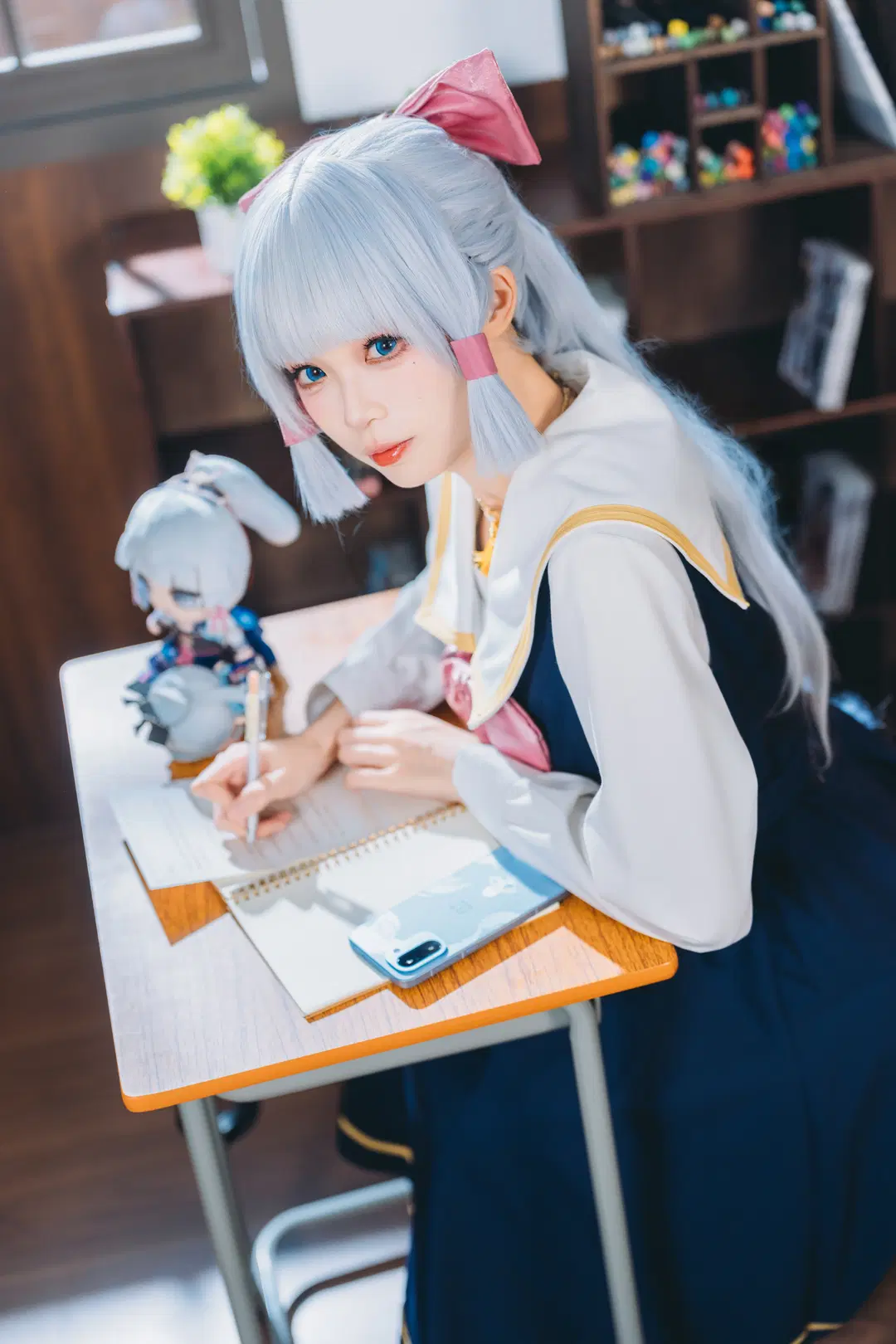 【神里绫华cos】同桌的绫华现代paro，昭和感与生日蛋糕的相遇 - 阿蛋阿蛋蛋- - 第2张
