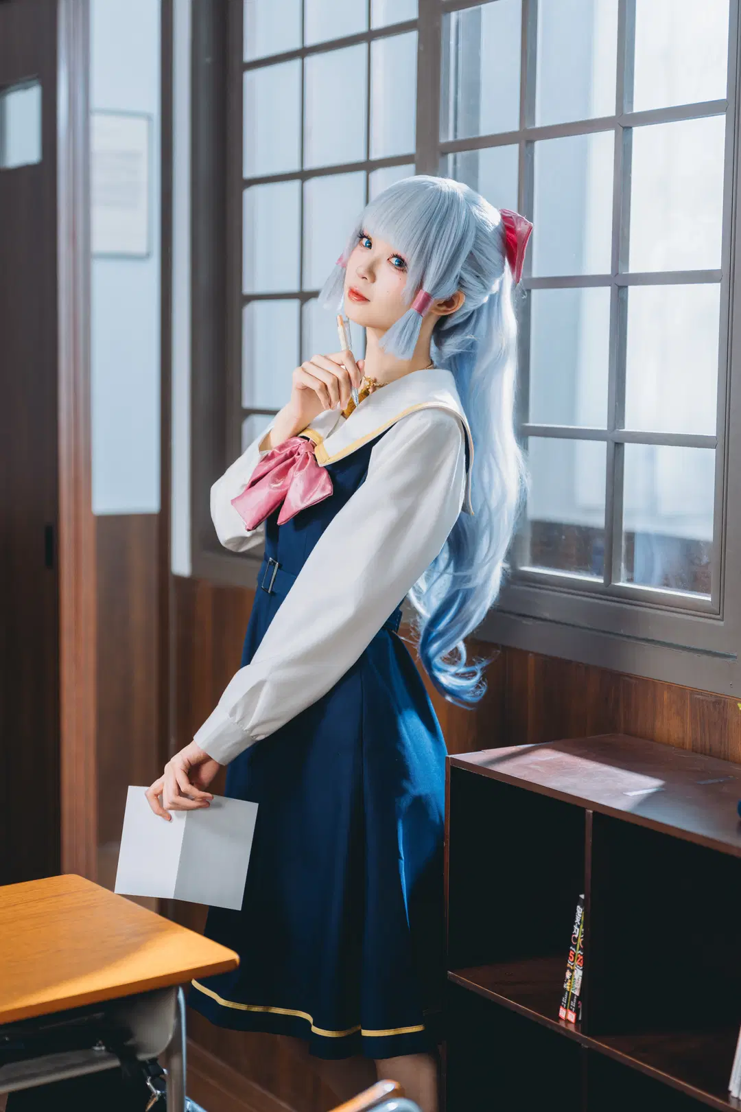 【神里绫华cos】同桌的绫华现代paro，昭和感与生日蛋糕的相遇 - 阿蛋阿蛋蛋- - 第3张