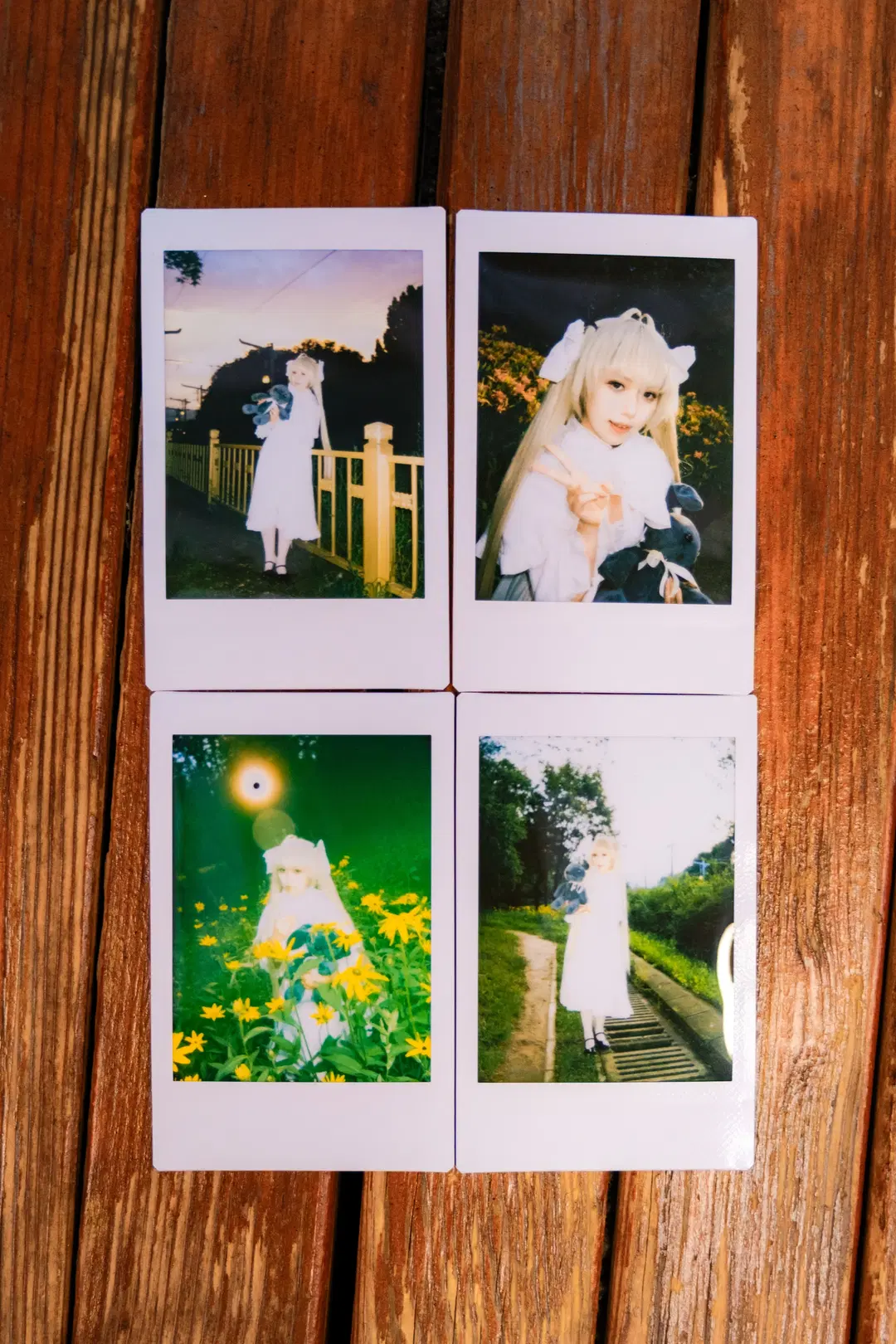 [Kasugano Sora cosplay] Twilight Tram and Sunset Glow: White Stockings Lolita Anime-style outdoor photoshoot by 幻影消失 - Image 14
