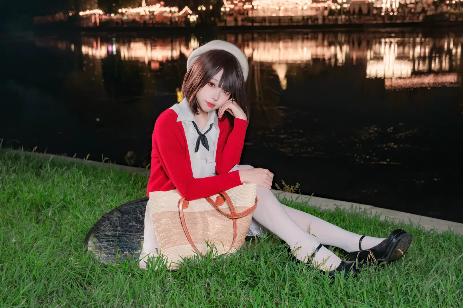 【加藤恵コスプレ】『冴えない彼女の育てかた』朝陽公園の夜景で魅せる「聖人恵」 - 幻影消失 - 13枚目