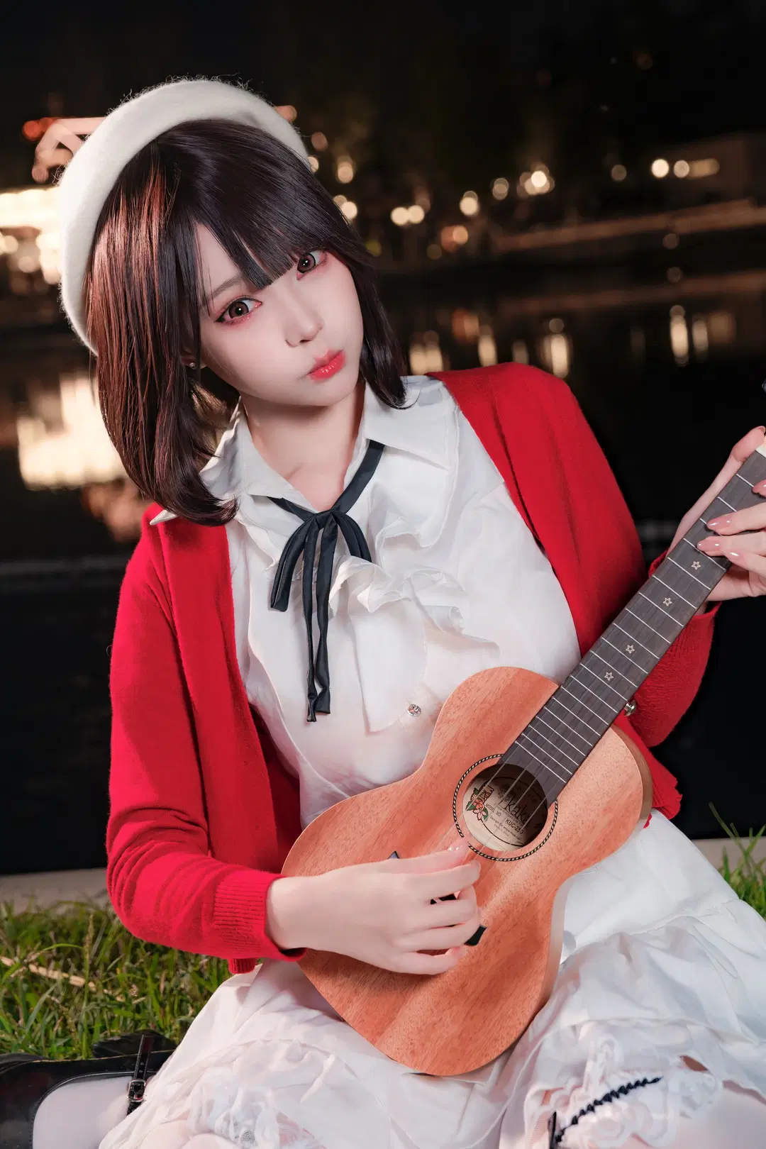 【加藤恵コスプレ】『冴えない彼女の育てかた』朝陽公園の夜景で魅せる「聖人恵」 - 幻影消失 - 3枚目