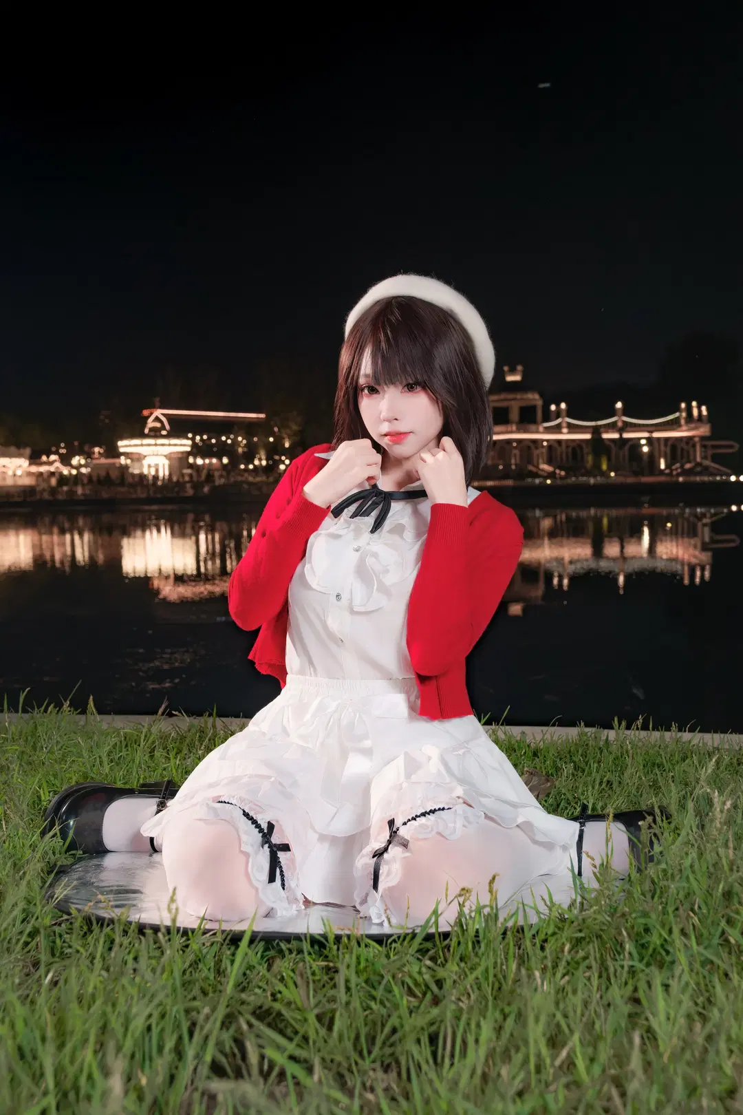 【加藤恵コスプレ】『冴えない彼女の育てかた』朝陽公園の夜景で魅せる「聖人恵」 - 幻影消失 - 7枚目