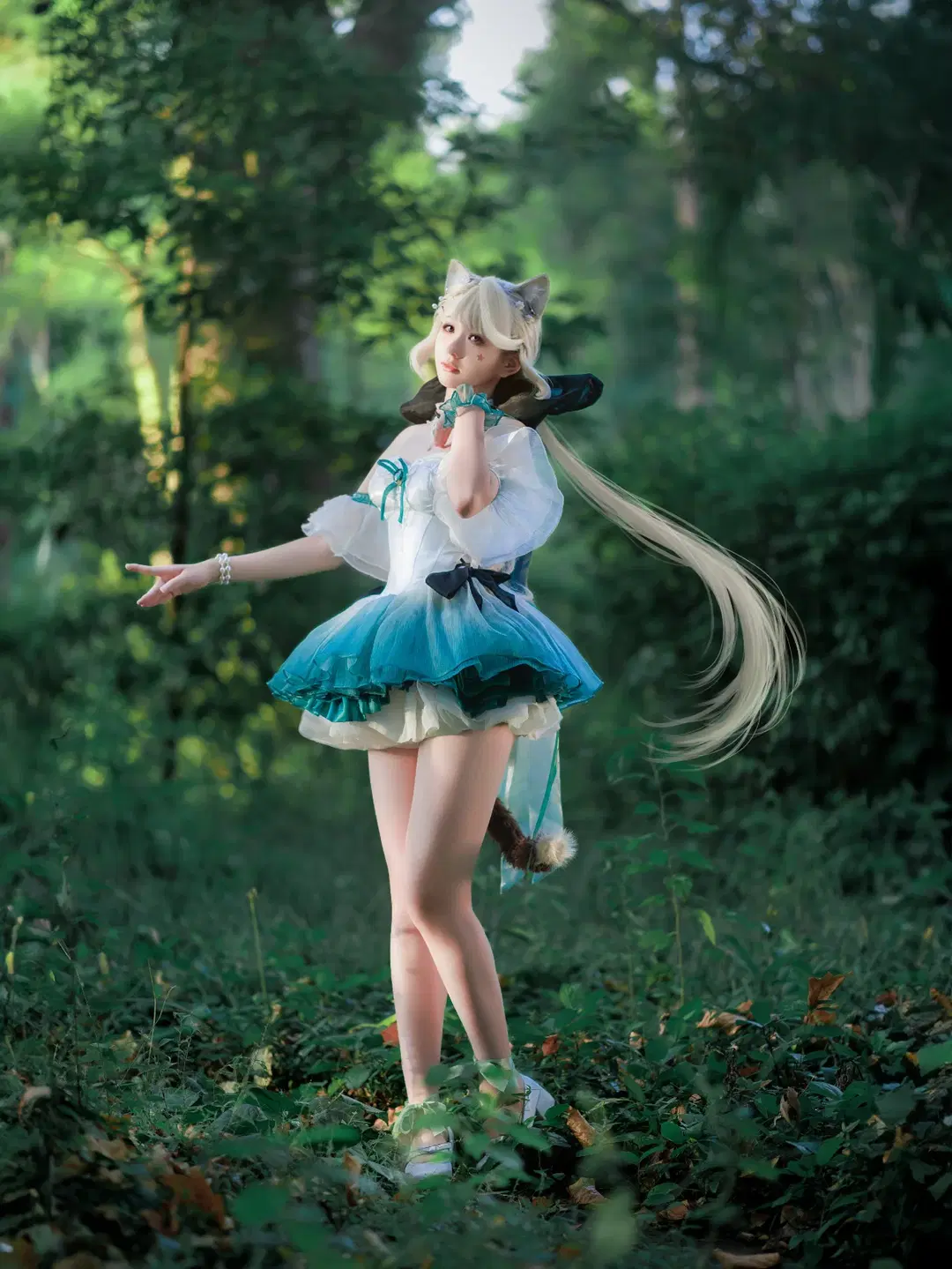 二次元, 原神, cosplay, 琳妮特cos, 外景摄影