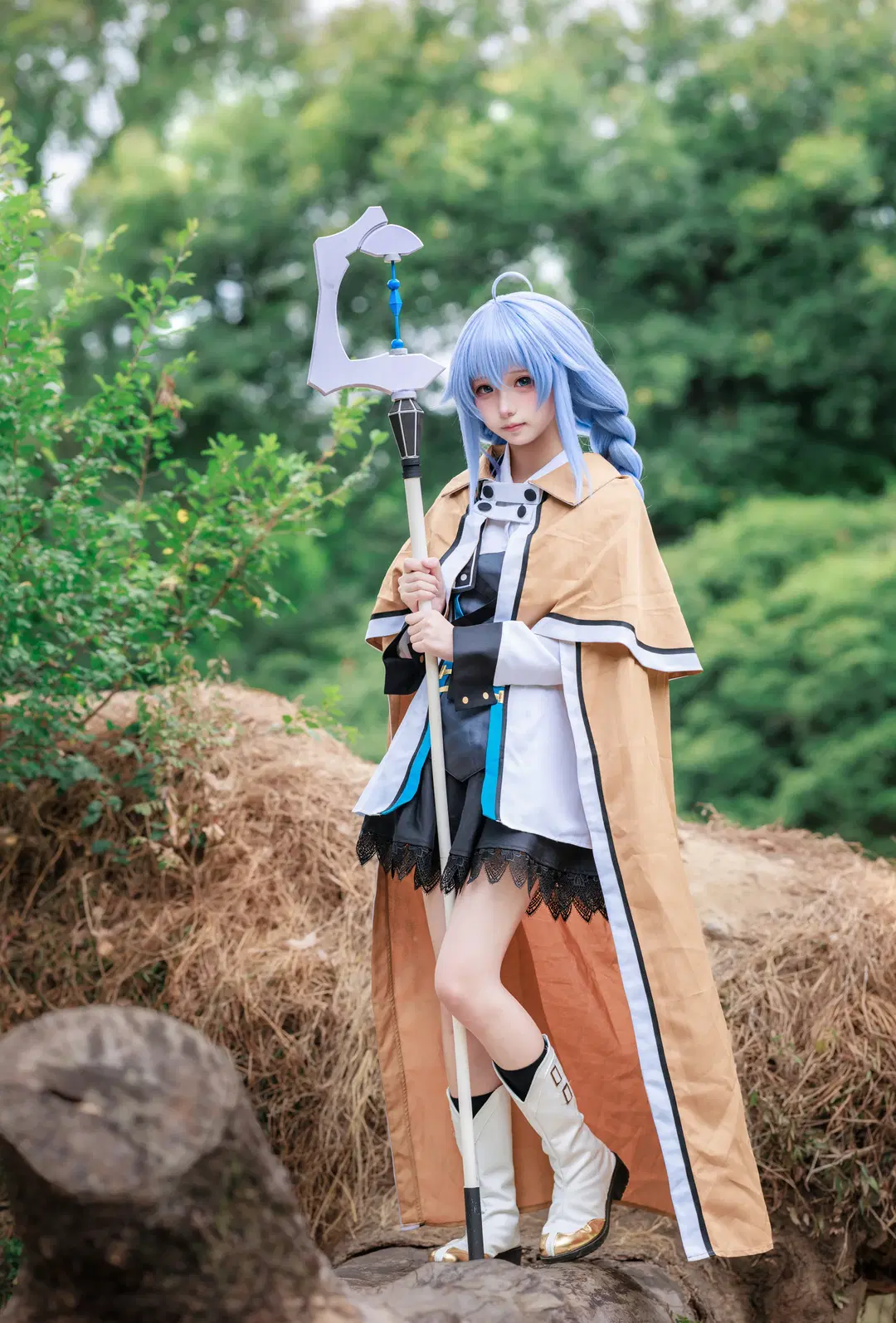 【洛琪希cos】无职转生 阴天森林里的魔法师外拍 - 韩fufufu - 第2张