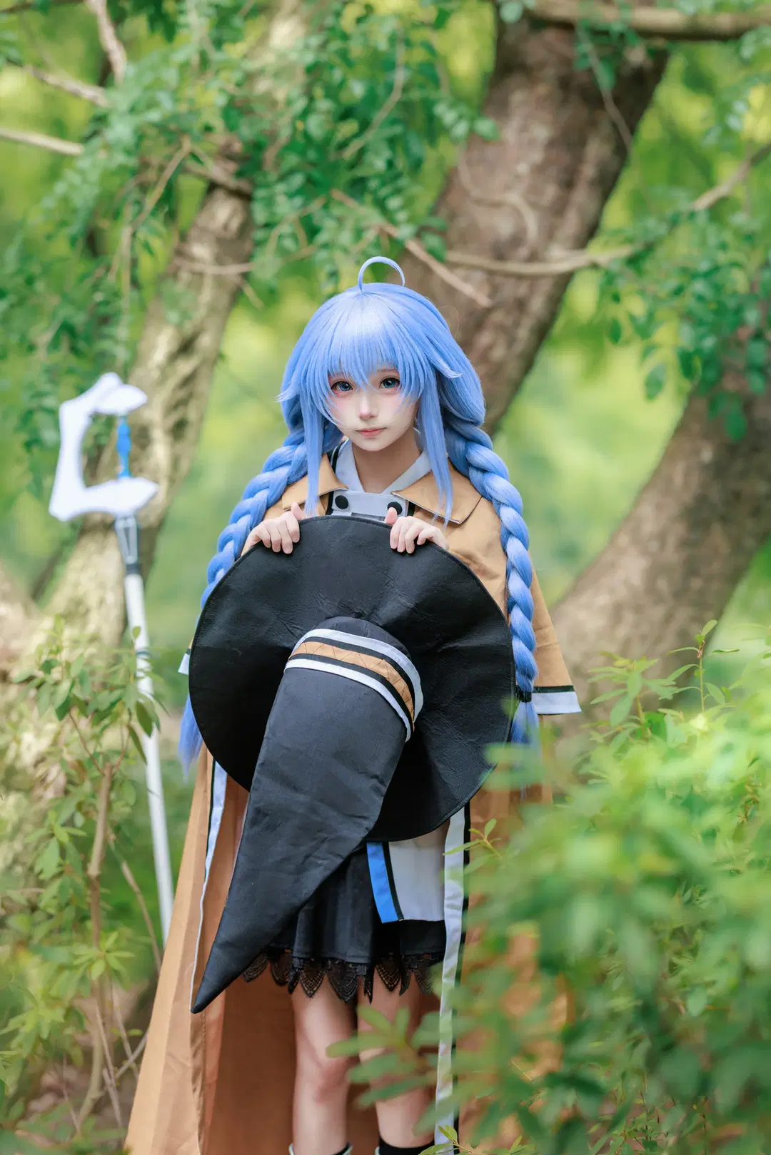 【洛琪希cos】无职转生 阴天森林里的魔法师外拍 - 韩fufufu - 第3张