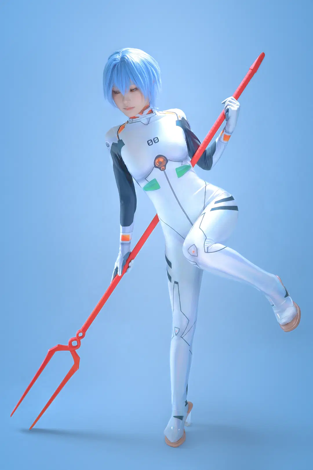 二次元攝影, 綾波麗cos, 新世紀福音戰士, EVA場照, 白色駕駛服