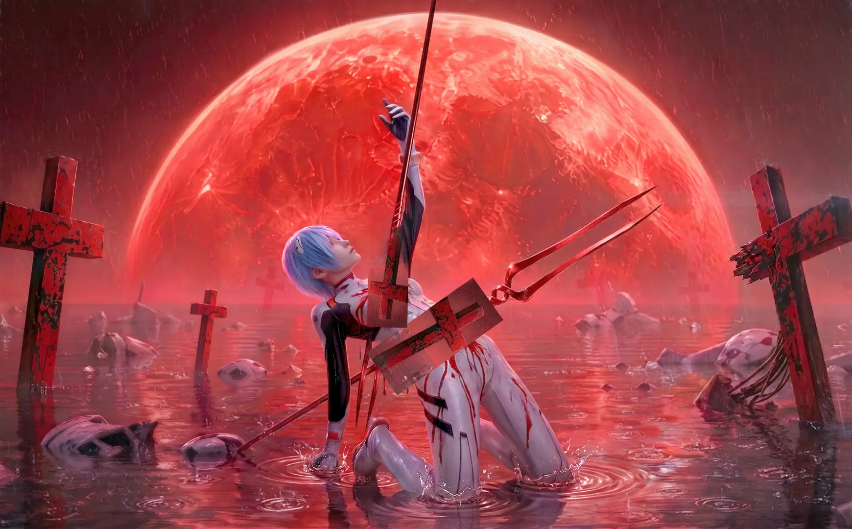 二次元cosplay, 绫波丽cos, EVA, 新世纪福音战士, 战斗服cos