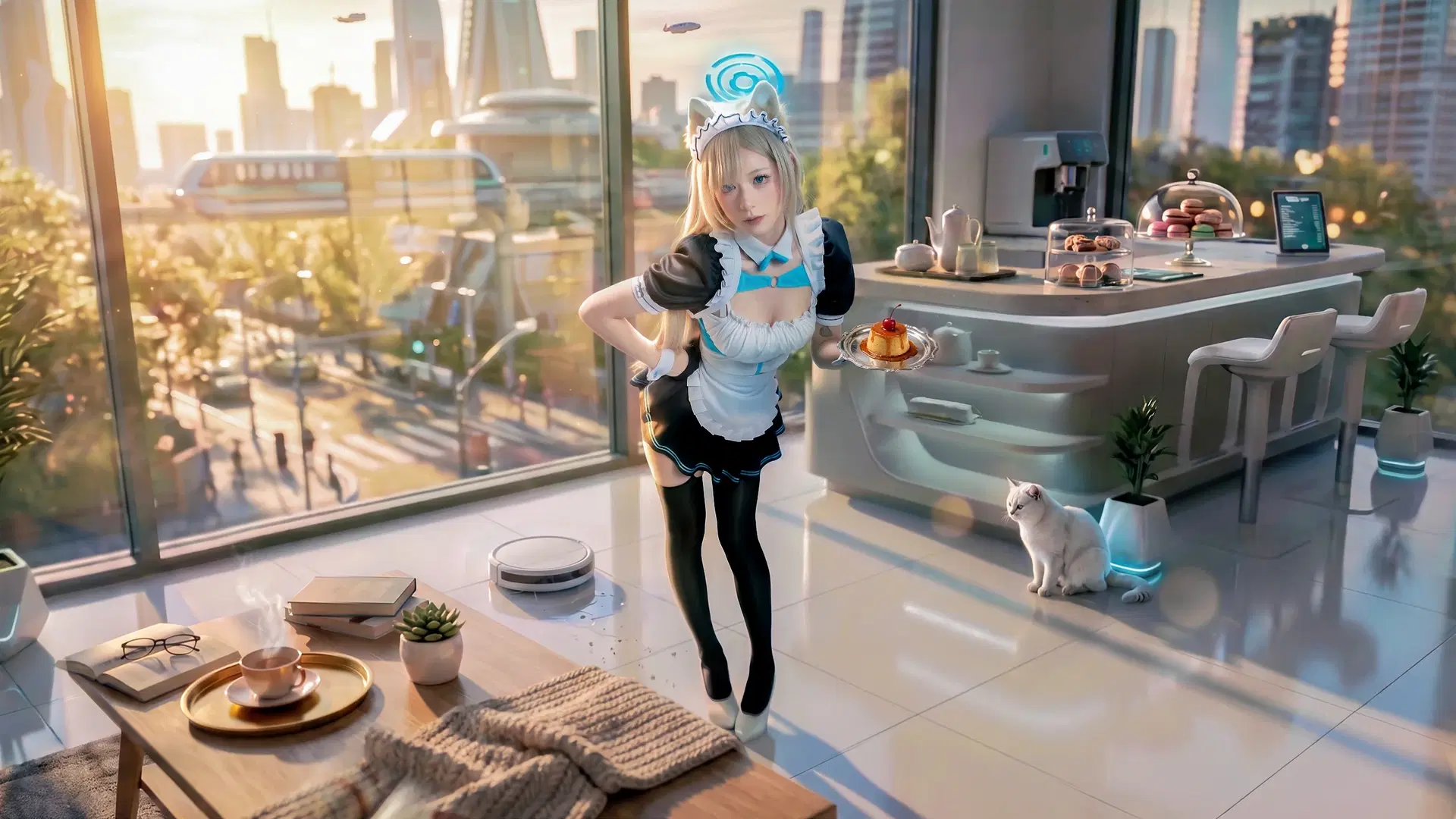 【ブルーアーカイブ】先生専属のメイド服プリン、召し上がれ - Relike雨落（接后期） - 2枚目