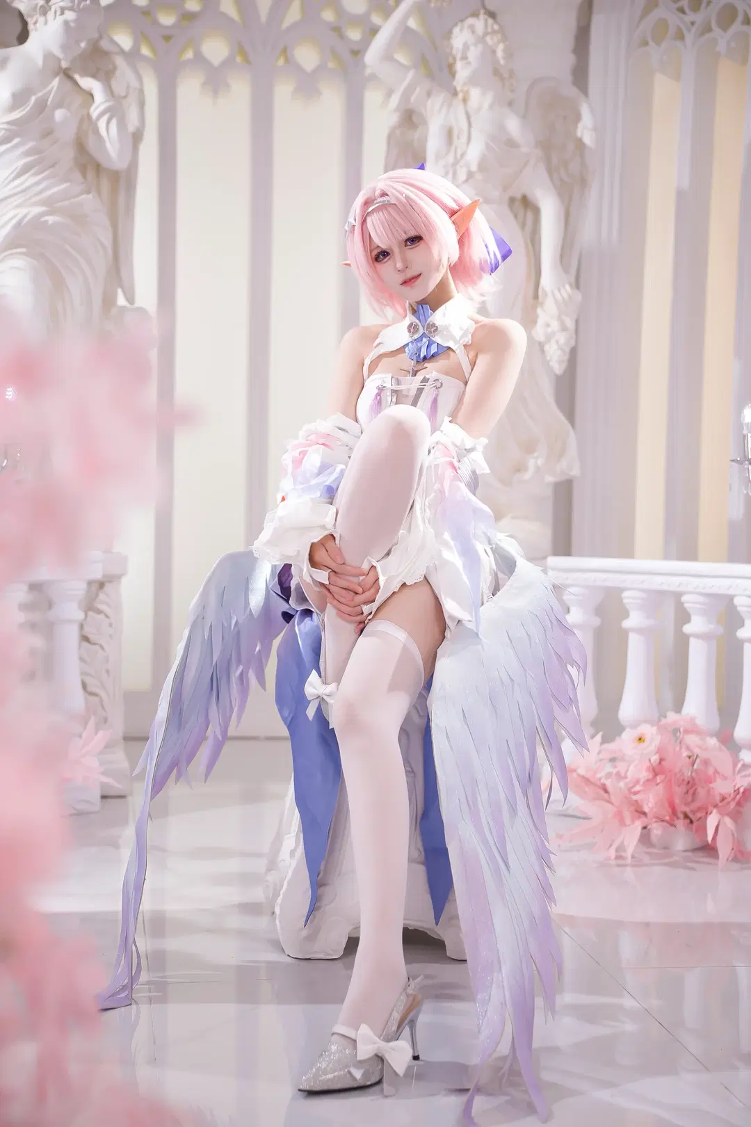 绝区零, 二次元cosplay, 精灵耳假发, 蕾米埃尔cos, 丝袜cos