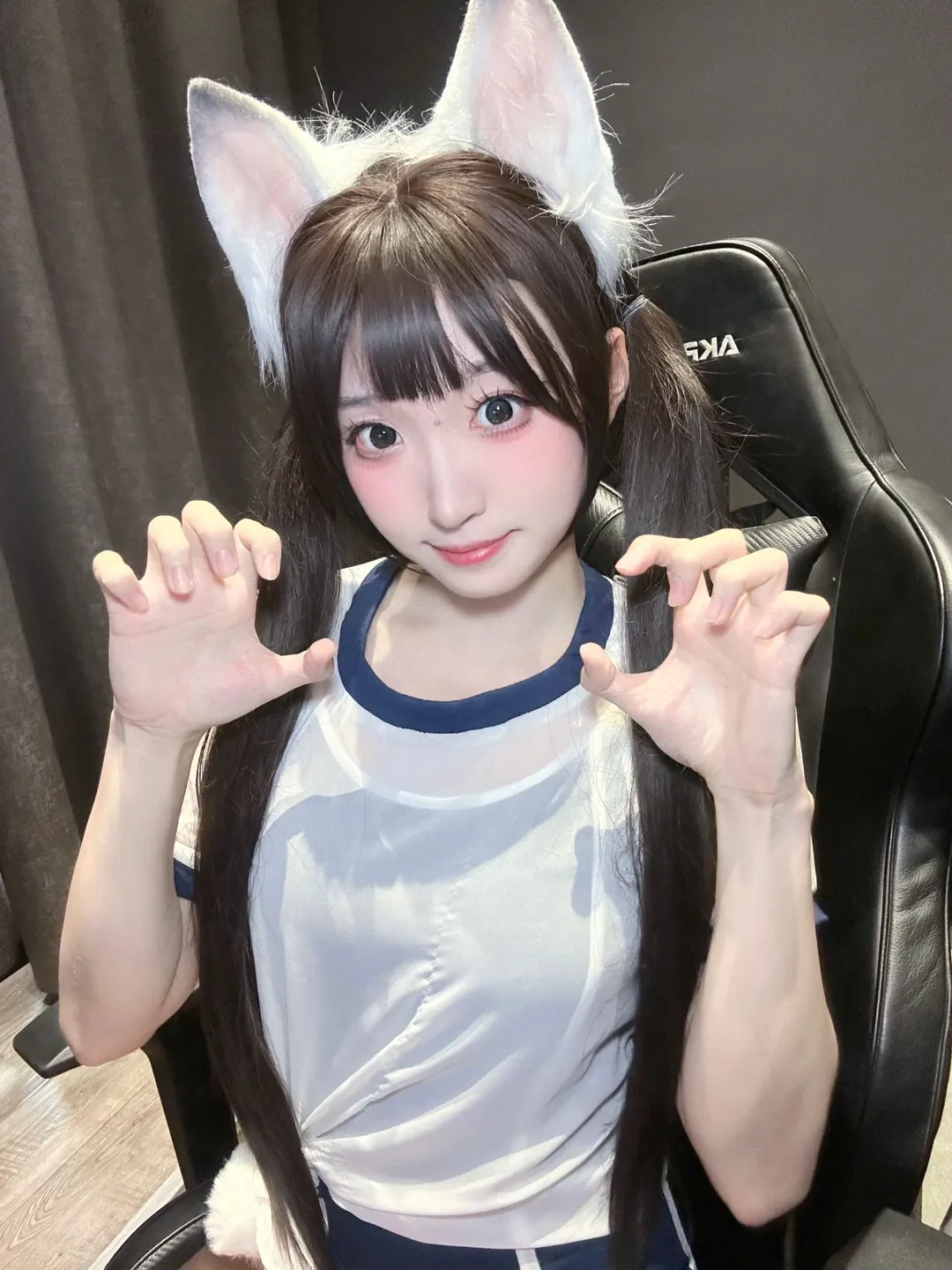 永劫无间, 电竞少女, 胡桃cos, 女coser, 萌系猫耳 - 第4张