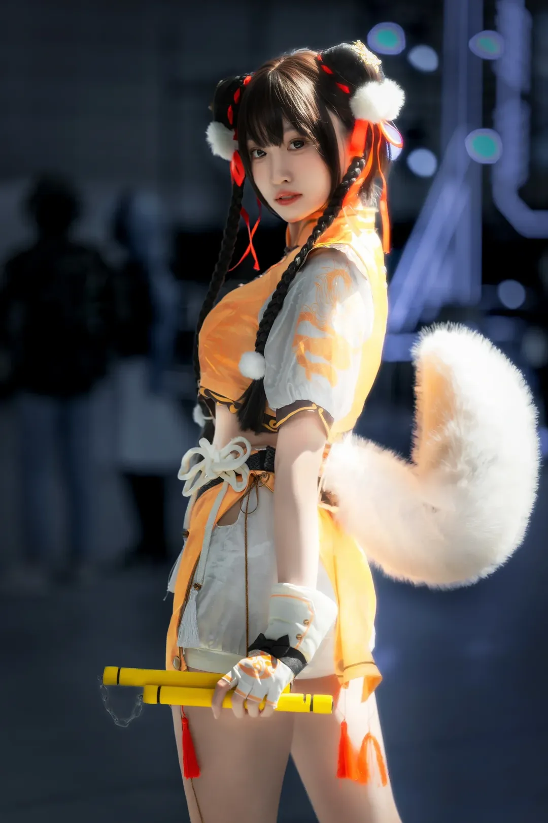 永劫无间, cosplay摄影, 胡桃cos, 土御门胡桃cos, 丝袜 - 第4张