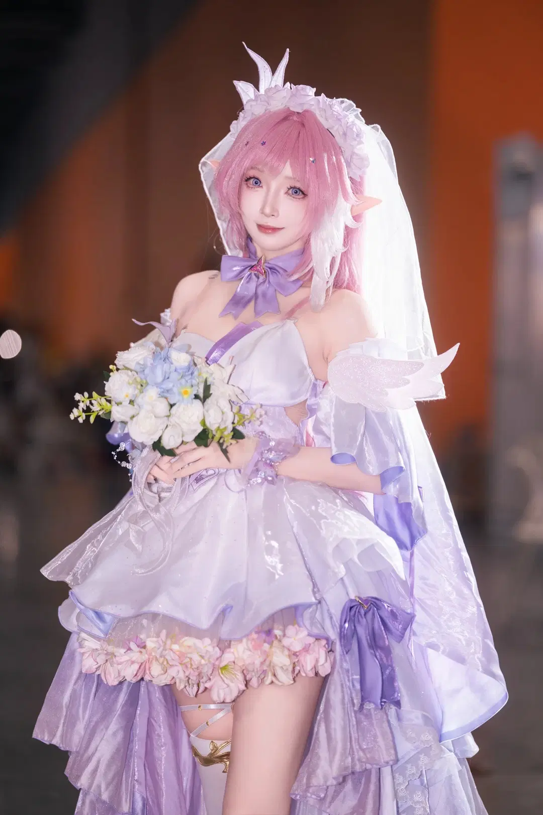 【愛莉希雅cos】紫白花嫁精靈的漫展拍攝記錄 - 桌了个子（摄影版） - 第2張
