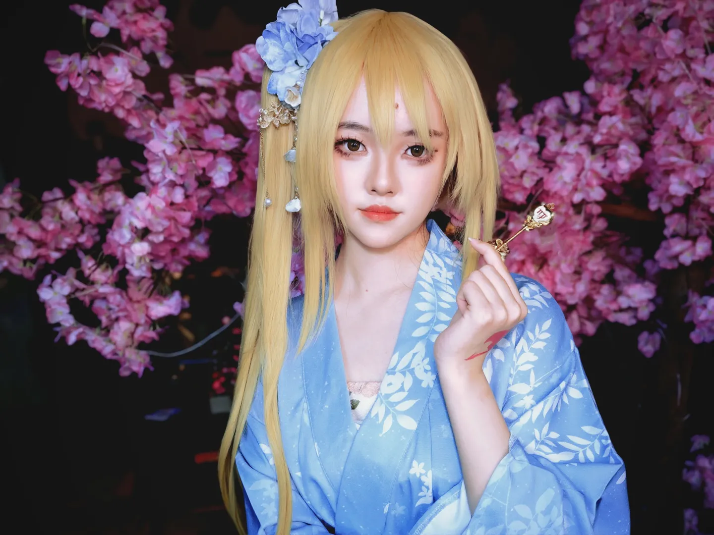 櫻花, 和服, cosplay攝影, 妖精的尾巴, 露西哈特菲利亞cos