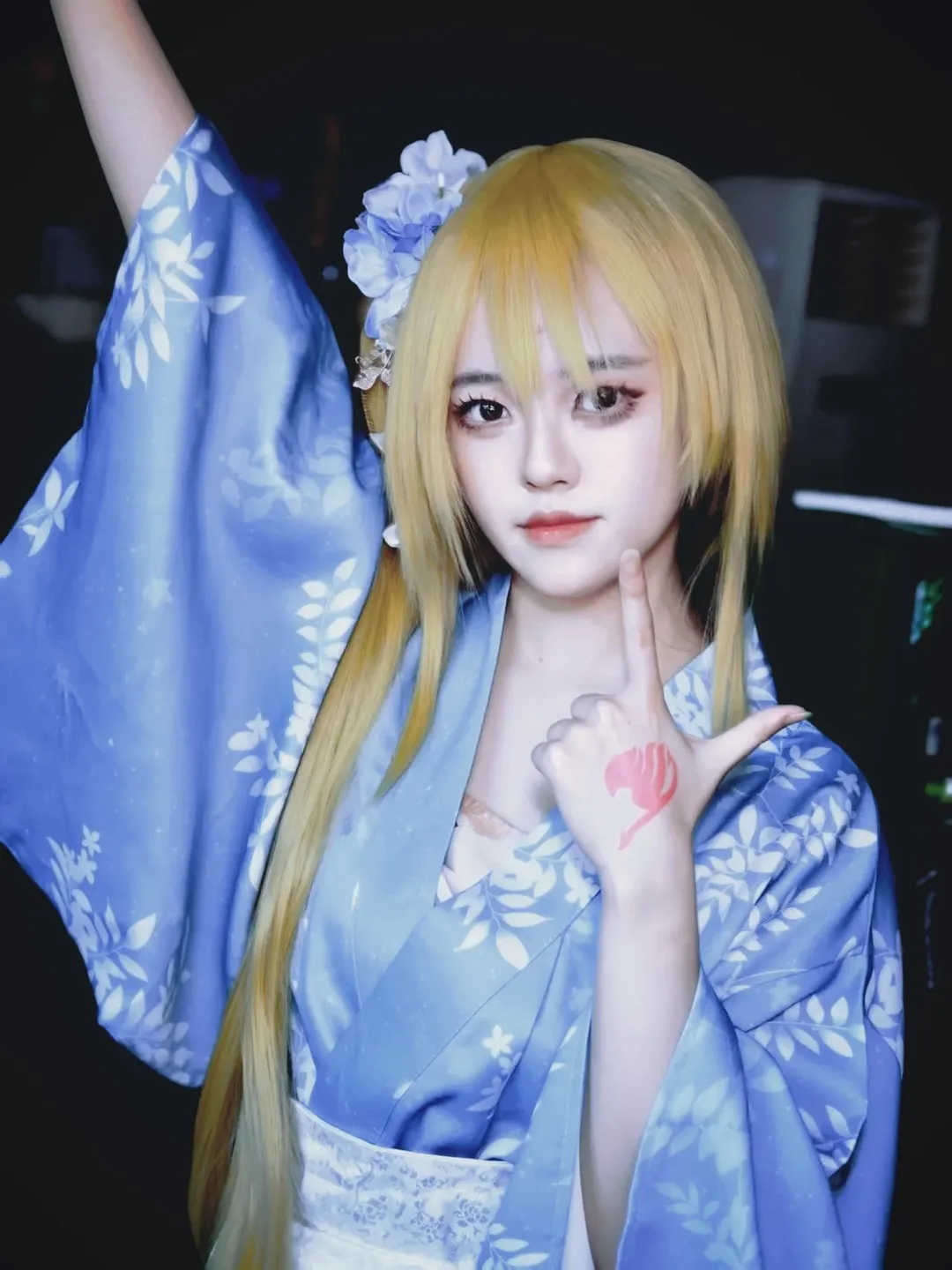 樱花, 和服, cosplay摄影, 妖精的尾巴, 露西哈特菲利亚cos - 第3张