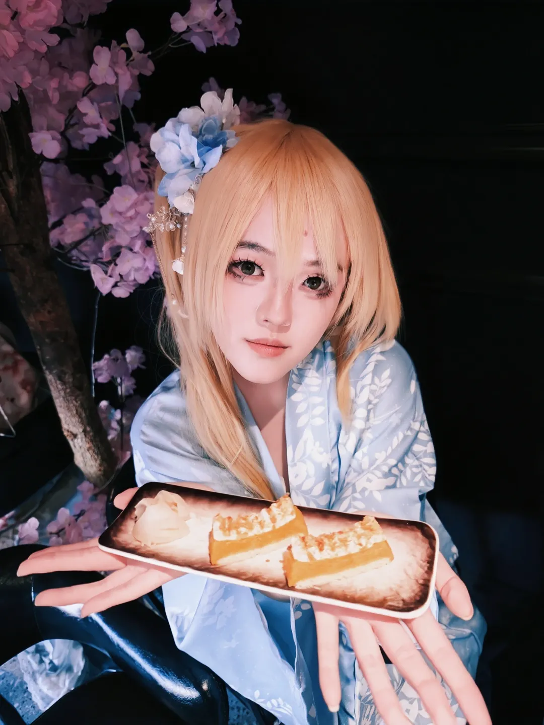 樱花, 和服, cosplay摄影, 妖精的尾巴, 露西哈特菲利亚cos - 第4张