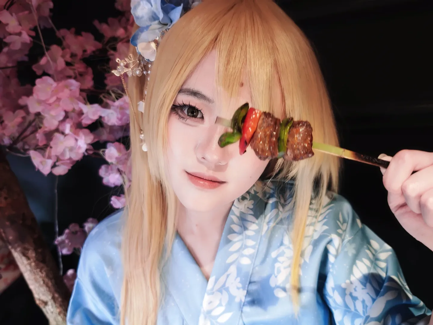 樱花, 和服, cosplay摄影, 妖精的尾巴, 露西哈特菲利亚cos - 第5张