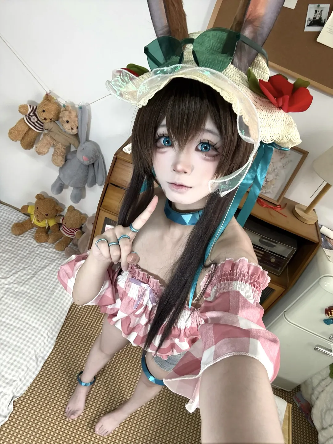 夏日穿搭, 阿米娅cos, 元气少女, 兔耳少女, 复古家居 - 第2张