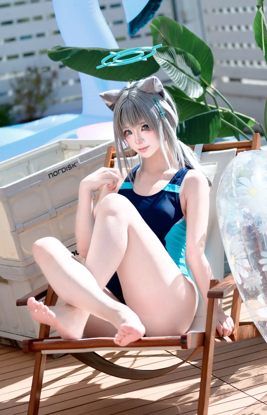 コスプレ, 水着コスプレ, サマーフィルム, 砂狼シロコ コスプレ, 獣耳
