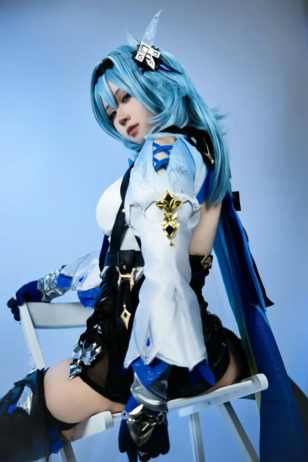 原神, cosplay, 优菈cos, 贴脸, 冷艳