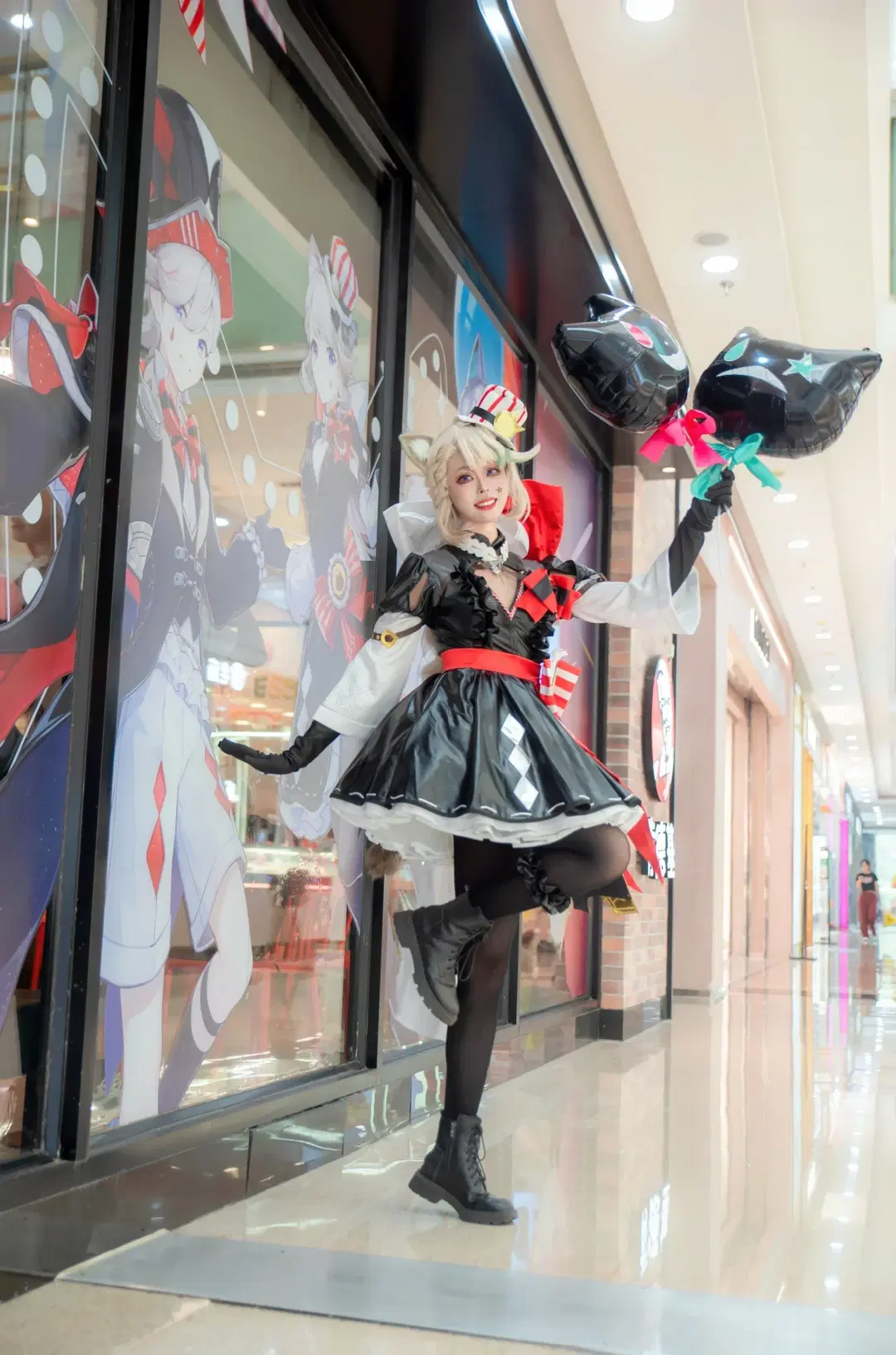 原神, 琳妮特cos, 黑丝, cosplay摄影, 肯德基联动