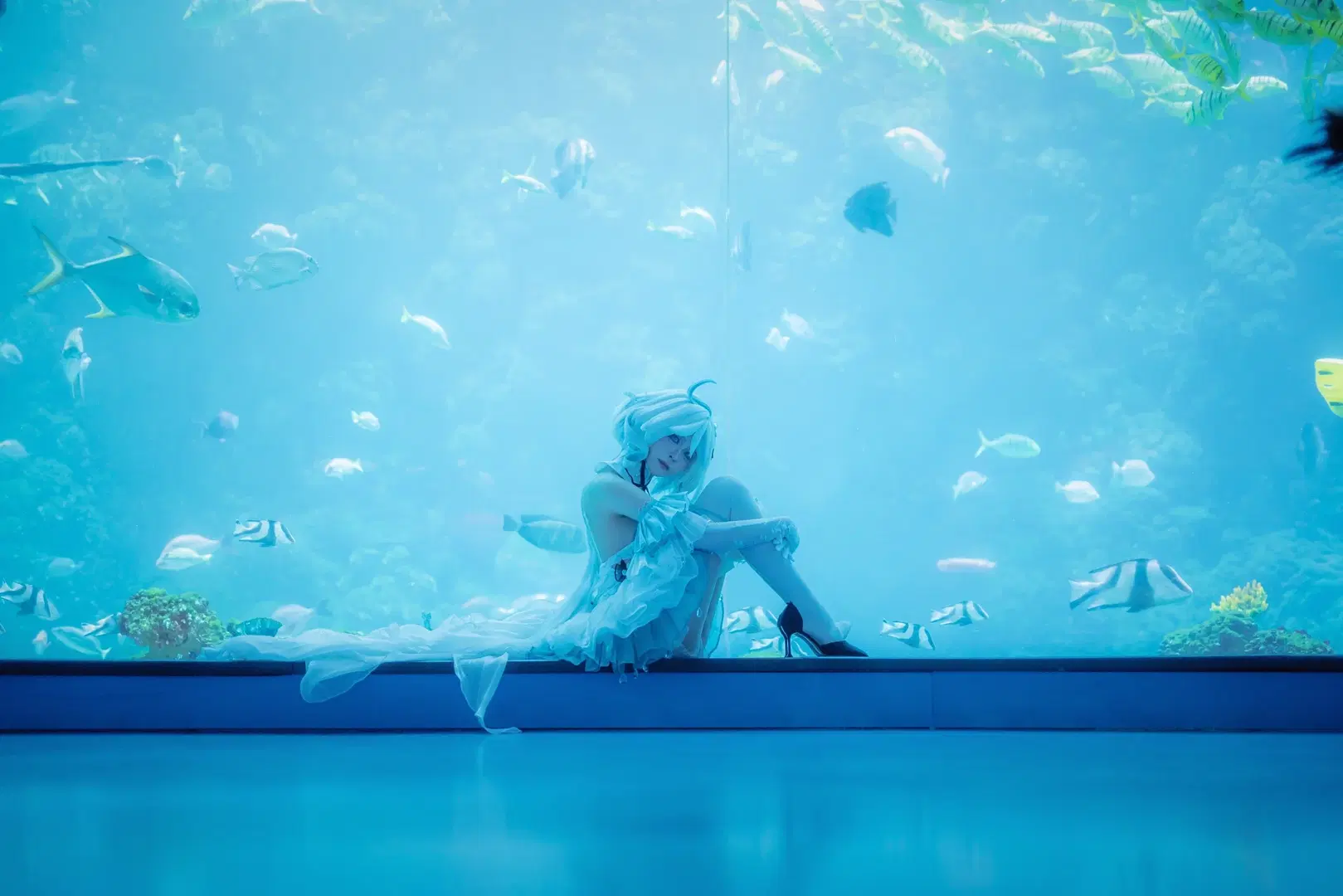 【芙宁娜cos】原神水族馆与青岛海边正片，我的故事已然落幕 - mile7758 - 第2张