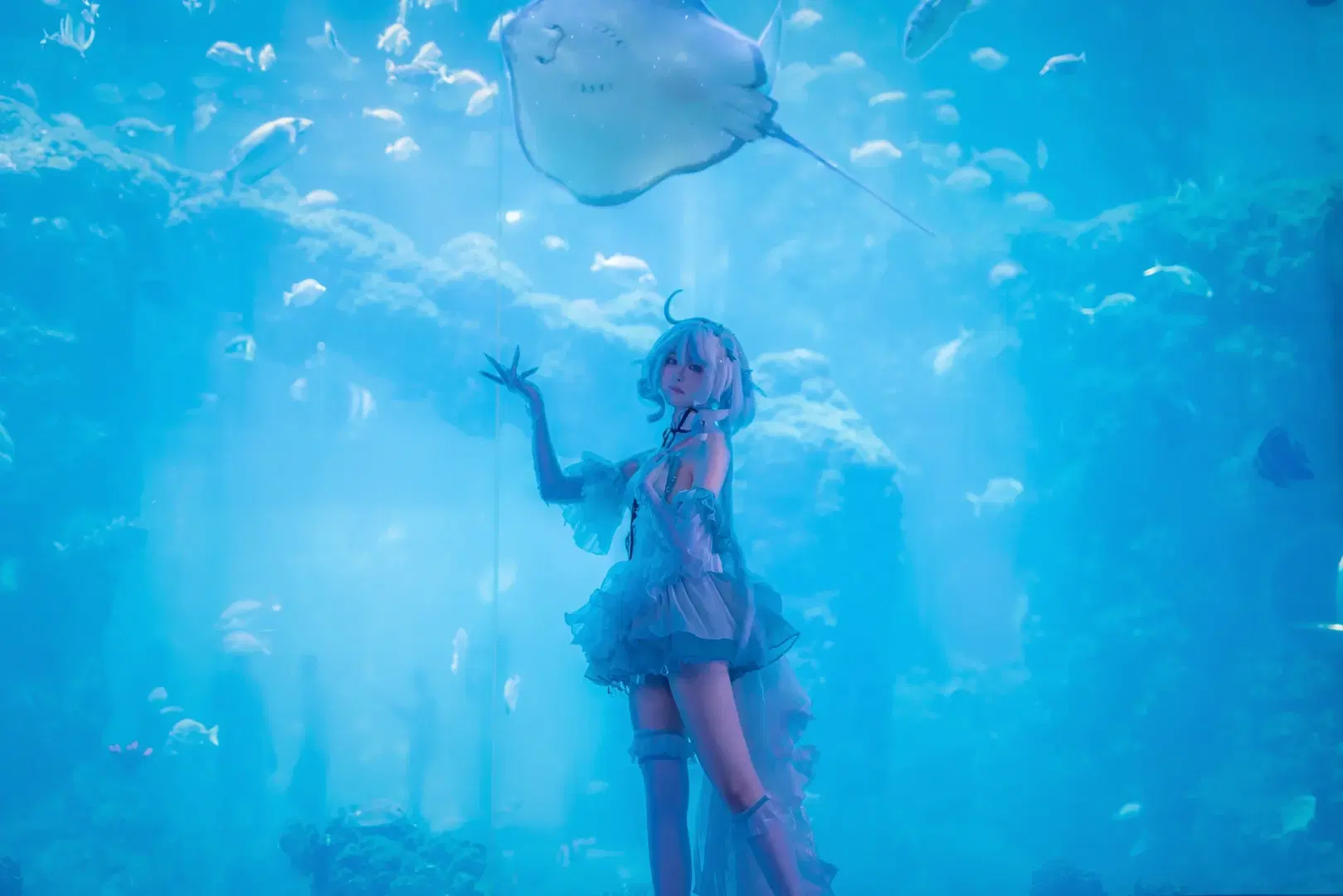 【芙宁娜cos】原神水族馆与青岛海边正片，我的故事已然落幕 - mile7758 - 第6张