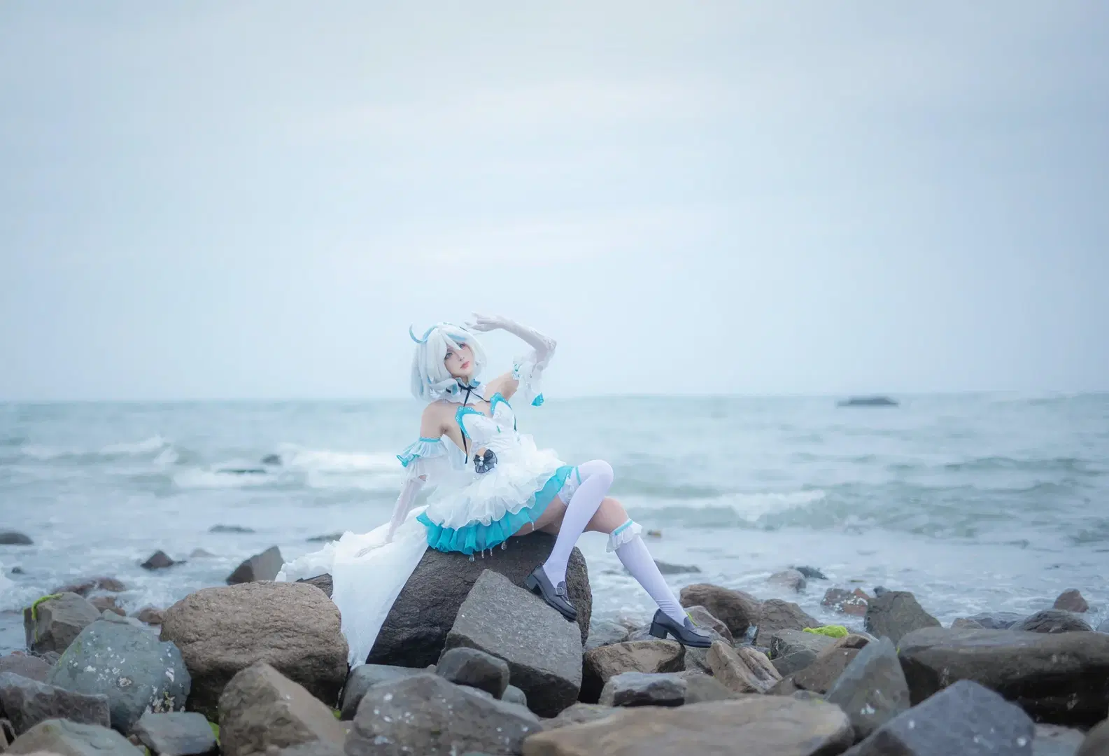【芙宁娜cos】原神水族馆与青岛海边正片，我的故事已然落幕 - mile7758 - 第9张