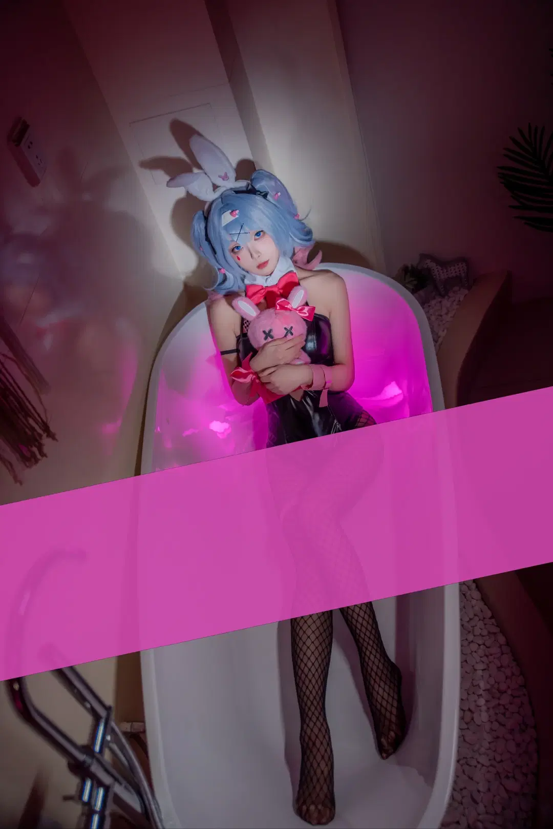 【初音未来cos】兔子洞里的蓝发兔耳少女 - mile7758 - 第2张