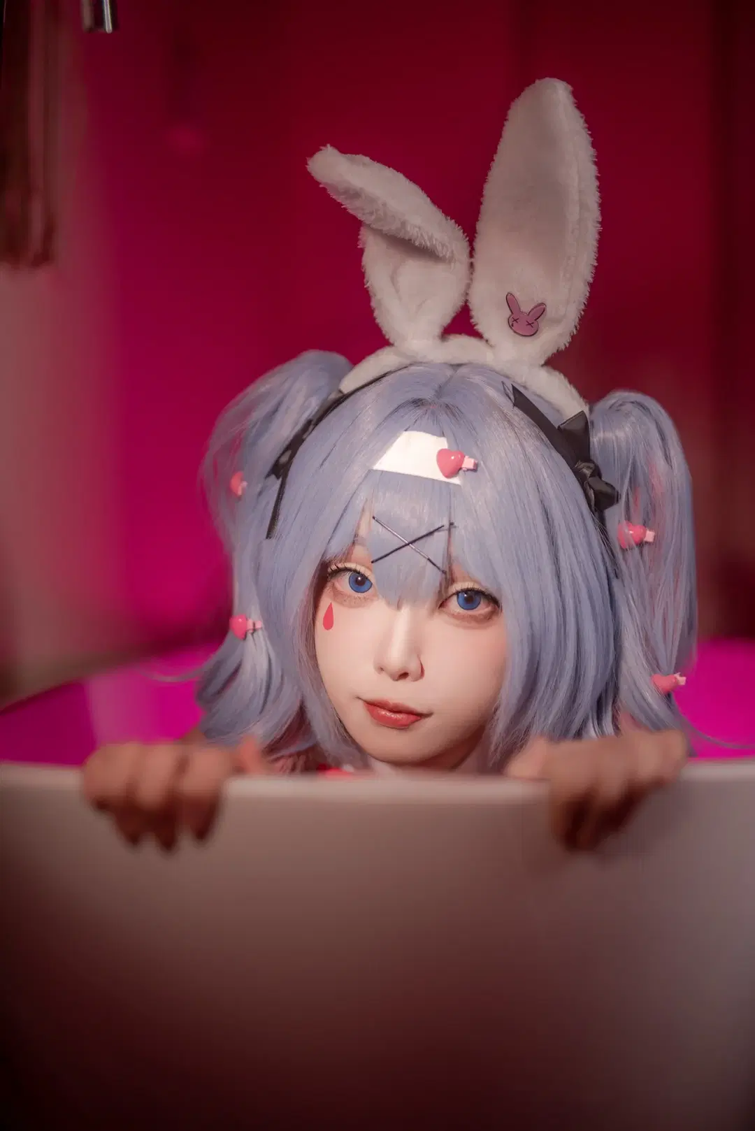 【初音未来cos】兔子洞里的蓝发兔耳少女 - mile7758 - 第4张