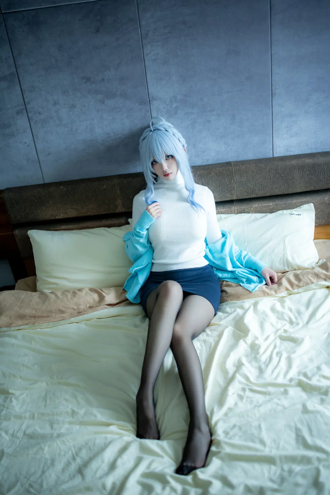 二次元攝影, cos正片, 人像攝影, 雪女cos, 絲襪