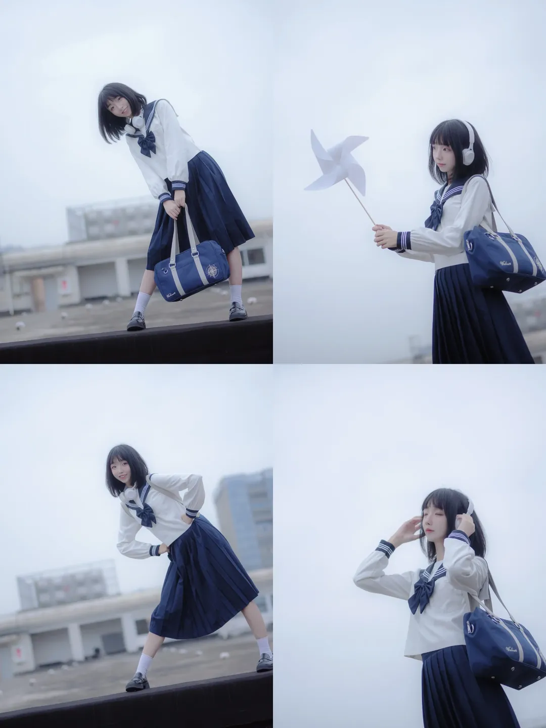 Portrait photography, Chongqing photoshoot booking, Japanese style photography, White tights cosplay, Photography location sharing - Image 10