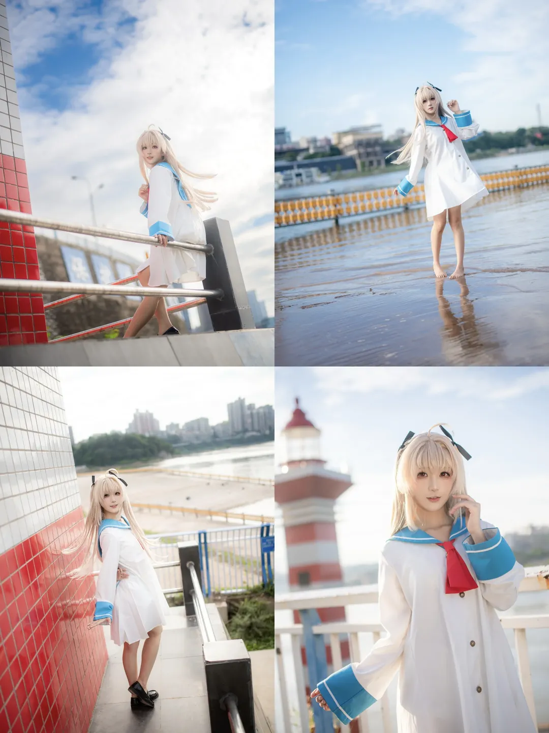 Portrait photography, Chongqing photoshoot booking, Japanese style photography, White tights cosplay, Photography location sharing - Image 12