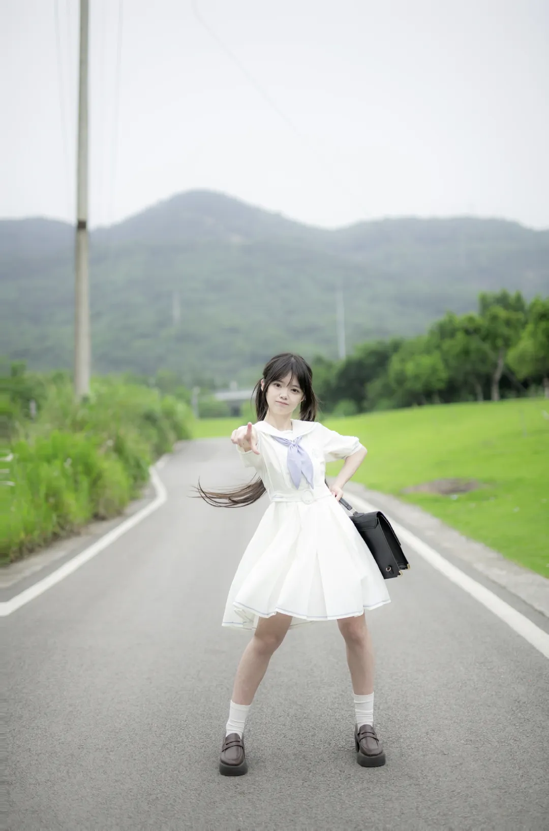 Portrait photography, Chongqing photoshoot booking, Japanese style photography, White tights cosplay, Photography location sharing - Image 18