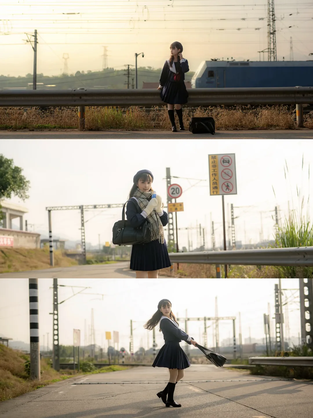 Portrait photography, Chongqing photoshoot booking, Japanese style photography, White tights cosplay, Photography location sharing - Image 3