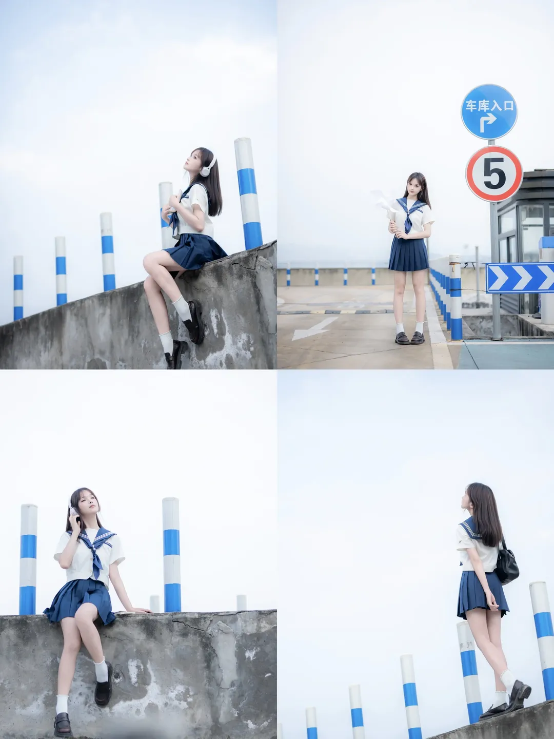 Portrait photography, Chongqing photoshoot booking, Japanese style photography, White tights cosplay, Photography location sharing - Image 6
