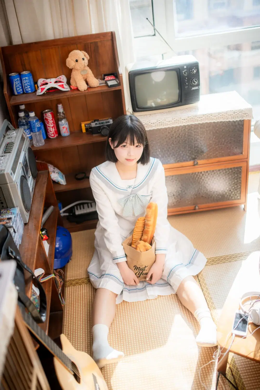 宅家日記錄這套日系JK水手服寫真 - mile7758 - 第7張
