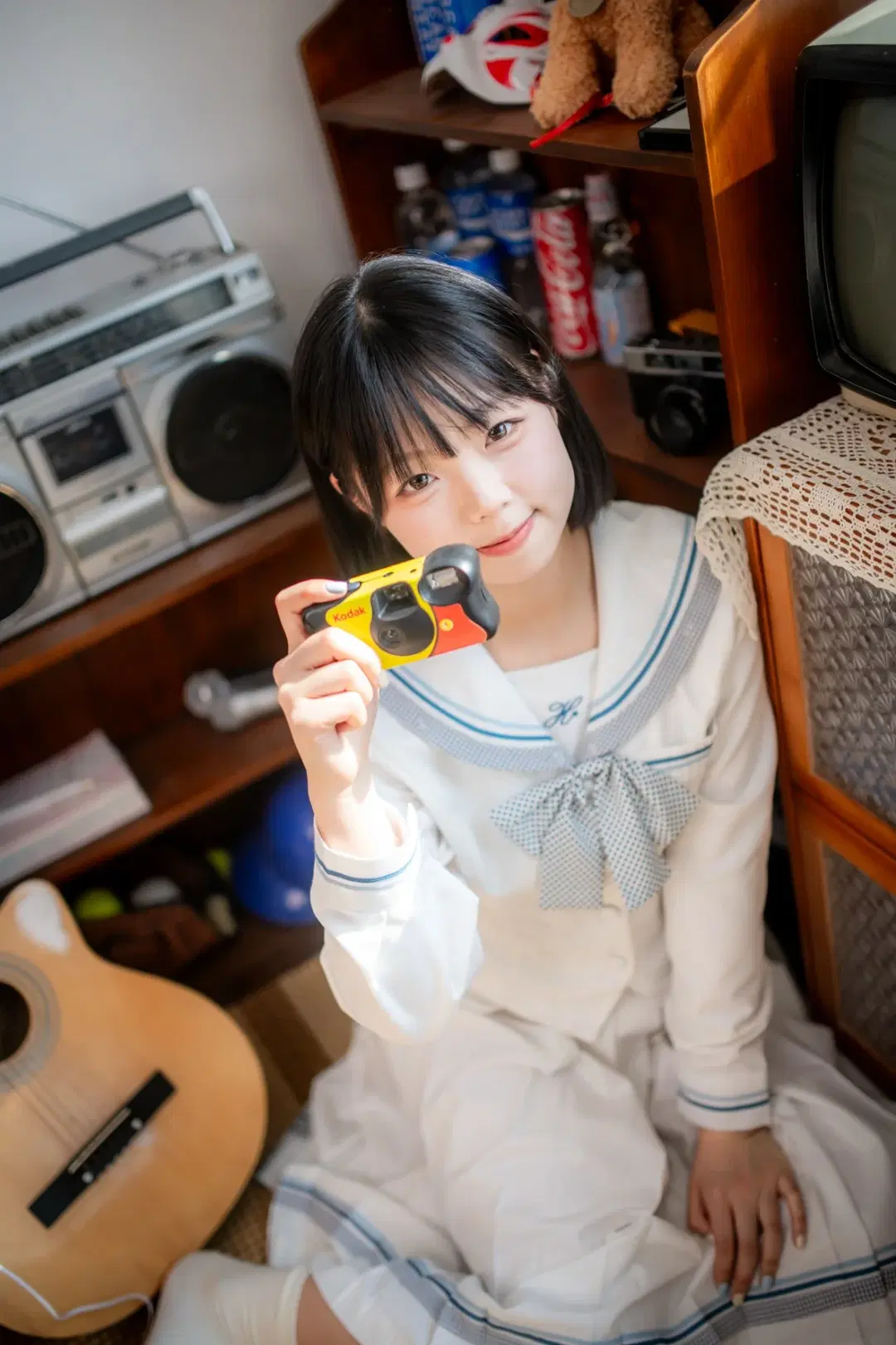 宅家日記錄這套日系JK水手服寫真 - mile7758 - 第9張