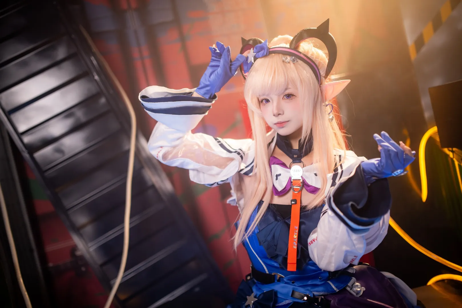 cosplay, 明日方舟終末地, 工業風攝影, 梨諾cos, 腿環絲襪 - 第5張
