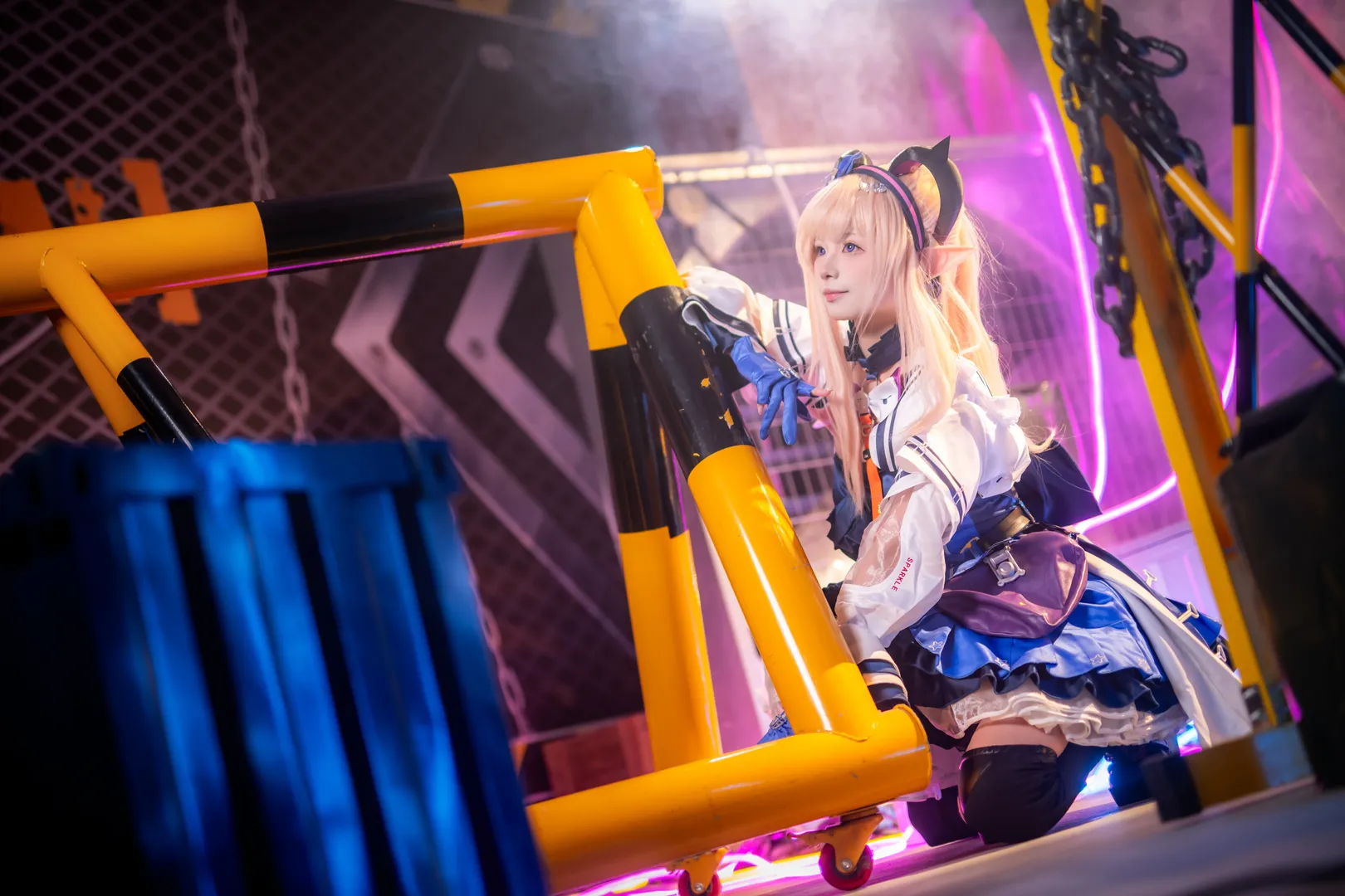 cosplay, 明日方舟終末地, 工業風攝影, 梨諾cos, 腿環絲襪 - 第6張