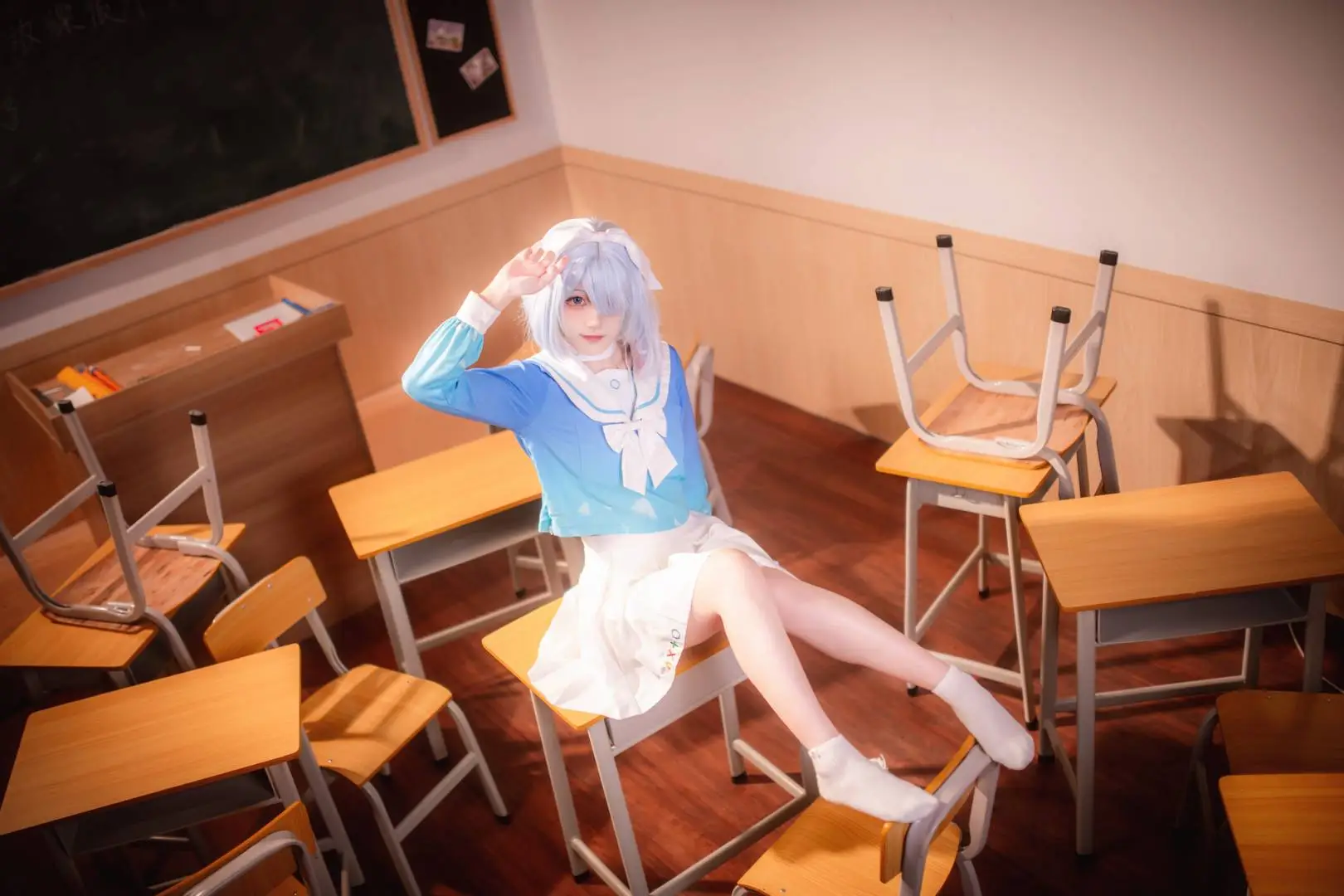 【阿罗娜cos】蔚蓝档案里的放学后时光 - mile7758 - 第6张