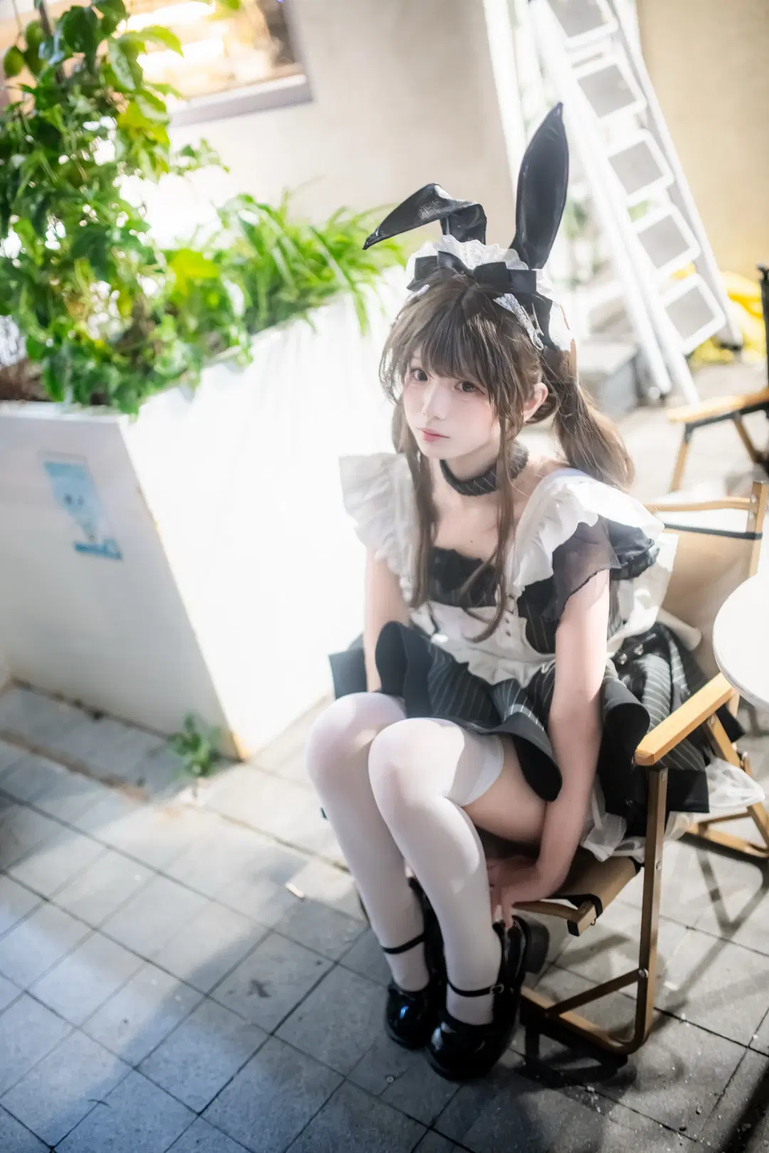 【夜景ポートレート】完全ノーライティングで挑む日本風写真メイド服ストリートスナップ - mile7758 - 3枚目