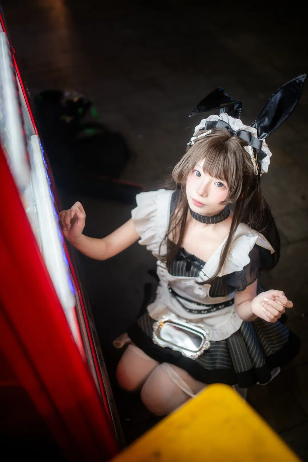 【夜景ポートレート】完全ノーライティングで挑む日本風写真メイド服ストリートスナップ - mile7758 - 5枚目