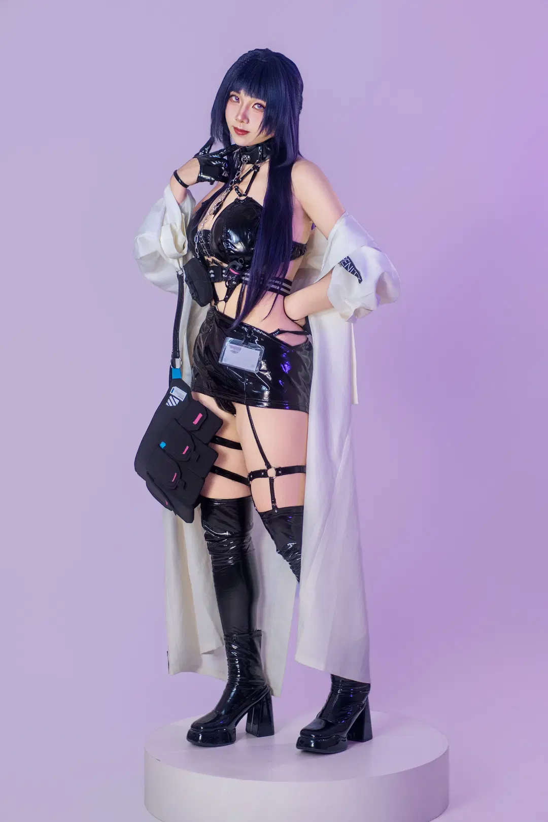 胜利女神妮姬, NIKKE, 米哈拉cos, 机能风cos, 漆皮过膝靴